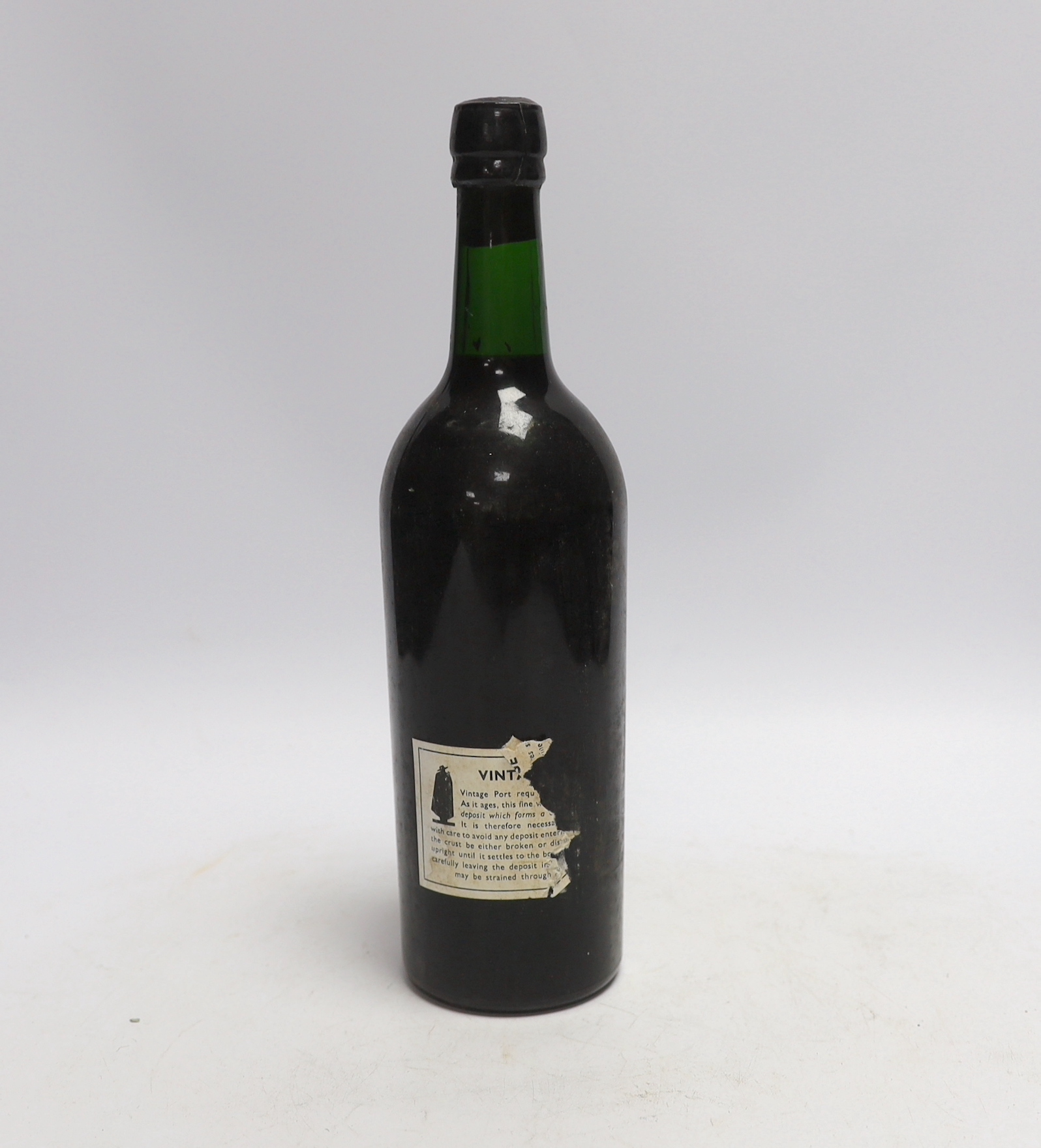 A bottle of Sandemans 1967 vintage port